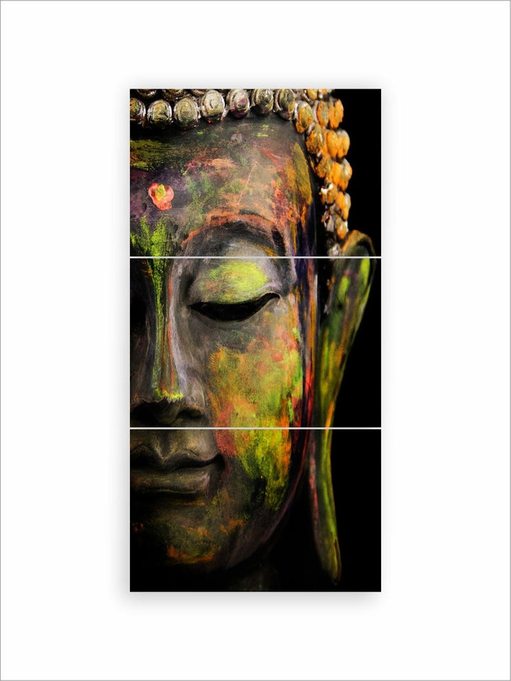 Blossoming Shadows Unveiled - Buddha Canvas Wall Decor - Copy