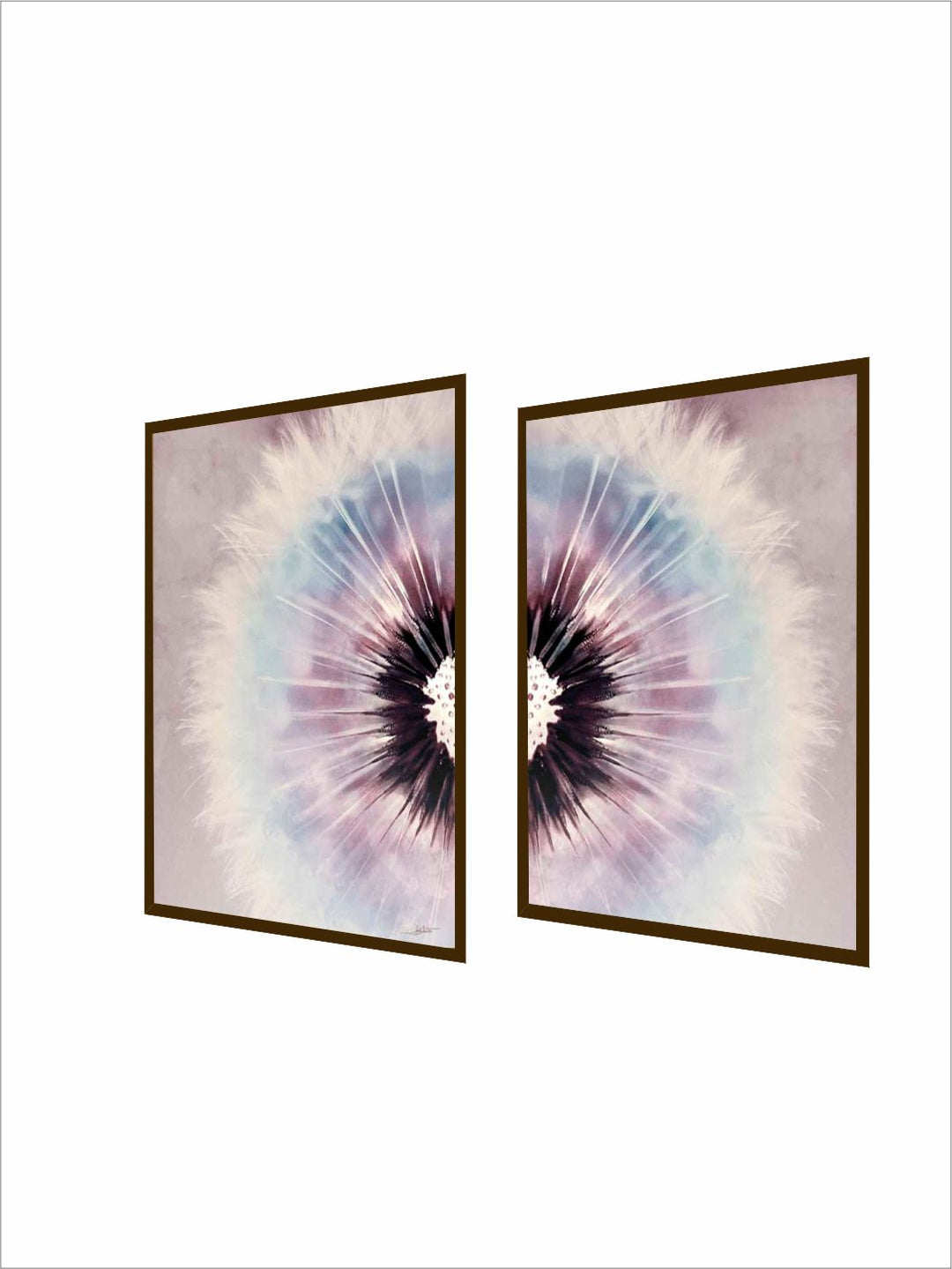 " Set Of 2 Multi-Coloured Abstract Framed Wall Painting''