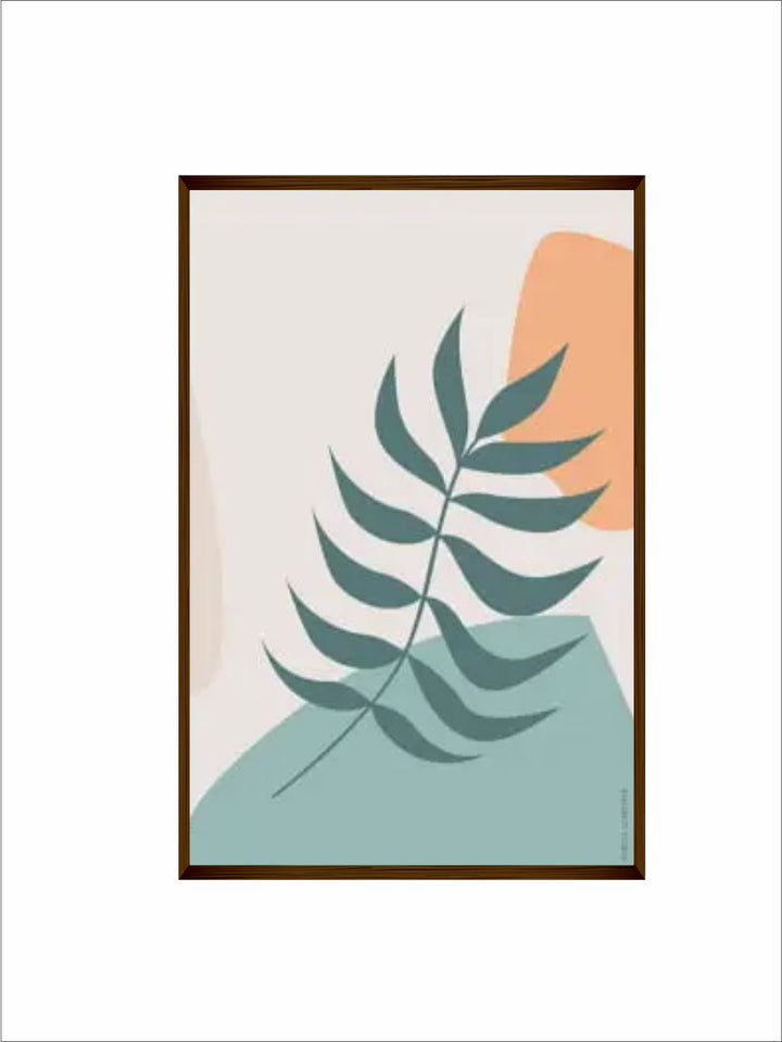 "    Multi-Coloured Abstract Painting Framed Wall Art''