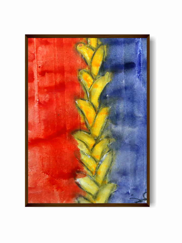 "Multi Color Abstract Painting Framed Wall Art''