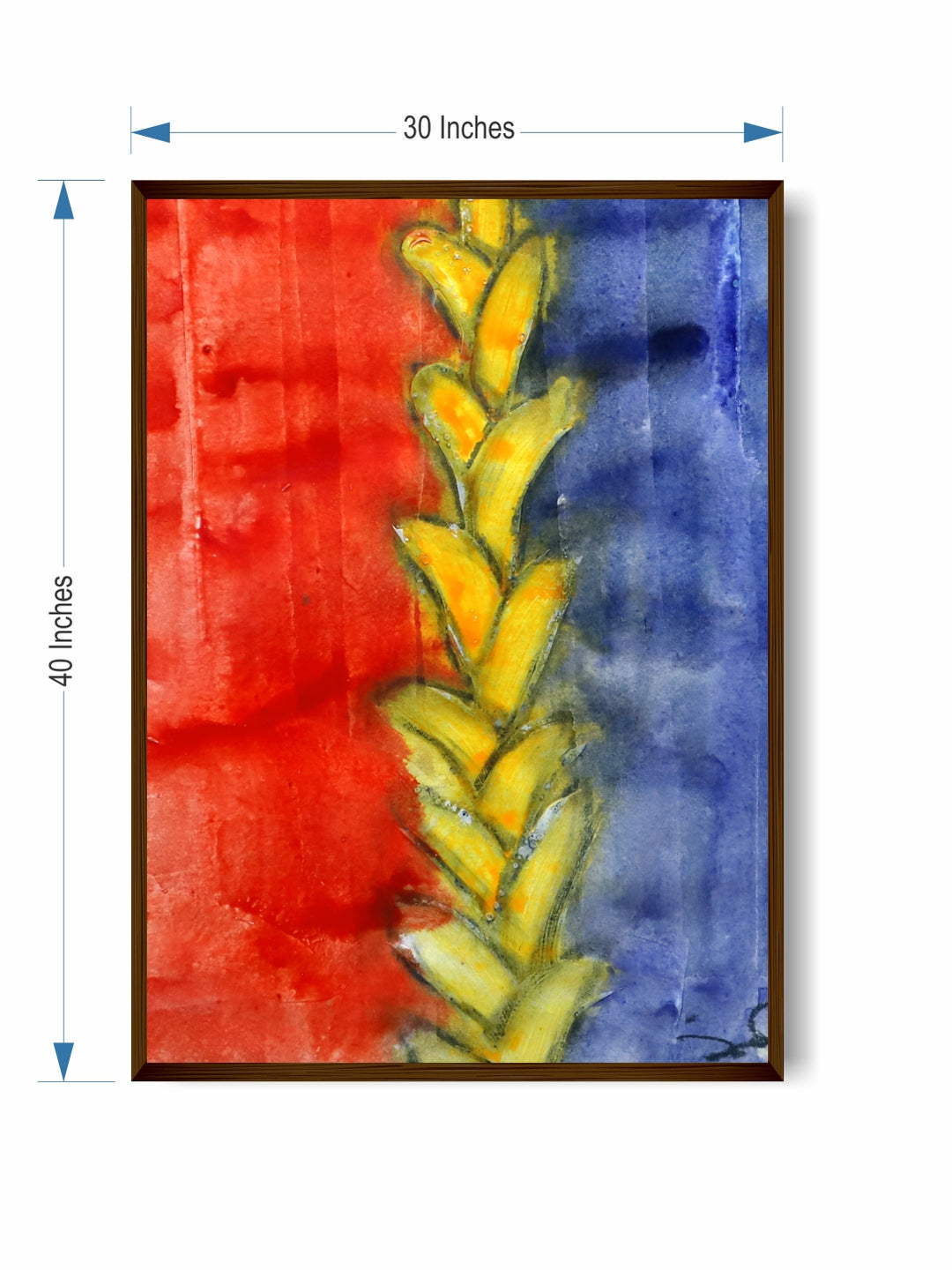 "Multi Color Abstract Painting Framed Wall Art''