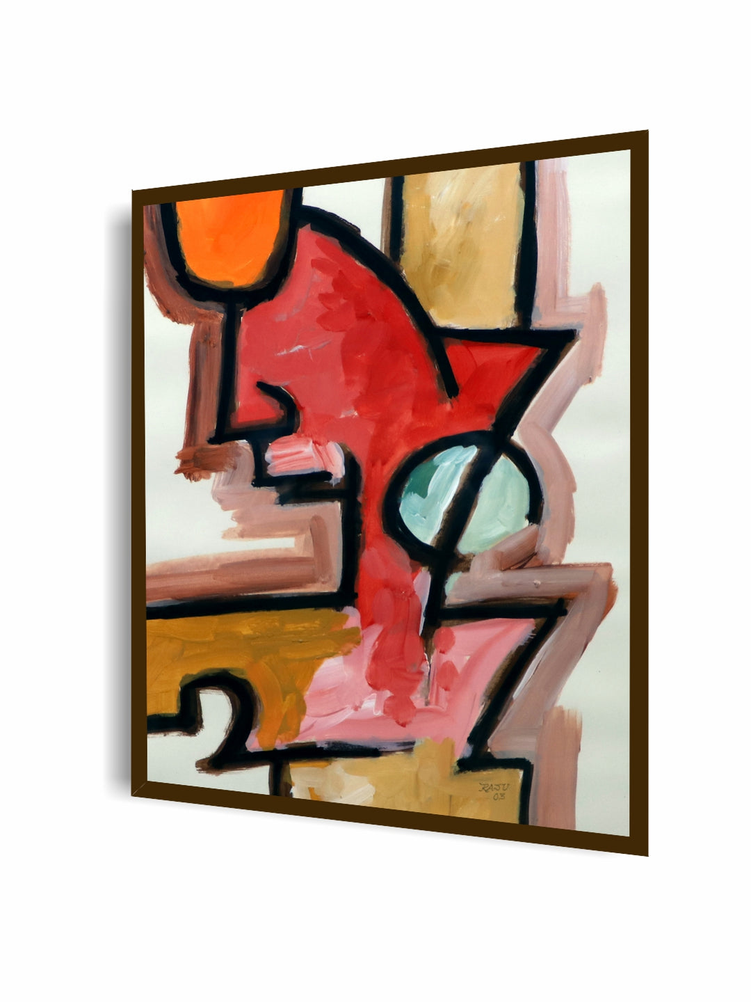 "Multi Color Abstract Painting Wall Art''