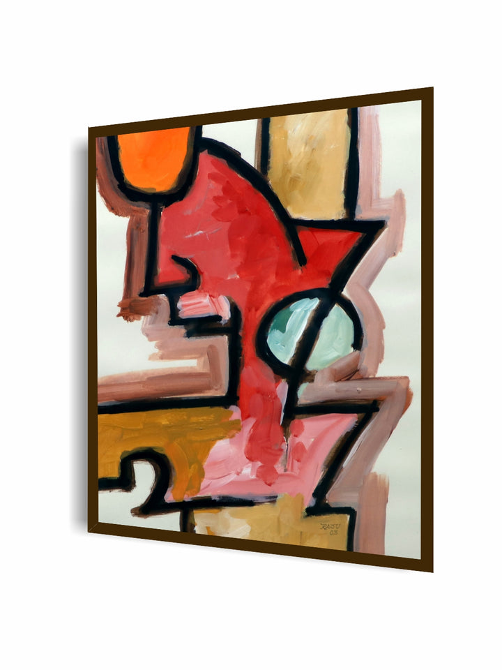 "Multi Color Abstract Painting Wall Art''