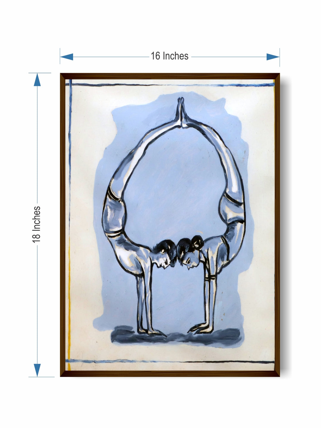 "Blue Abstract Painting Wall Art''
