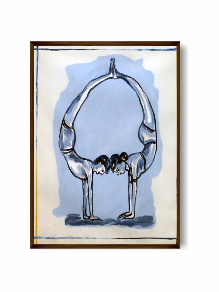 Harmonious Existence - Yoga Bow Pose Canvas Art