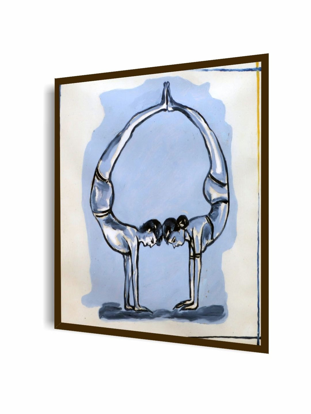 Harmonious Existence - Yoga Bow Pose Canvas Art