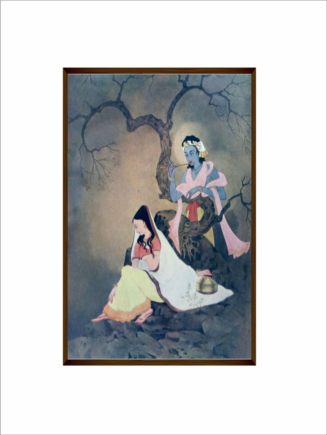 Whispering Shadows Serenade - Traditional Indian Paintings