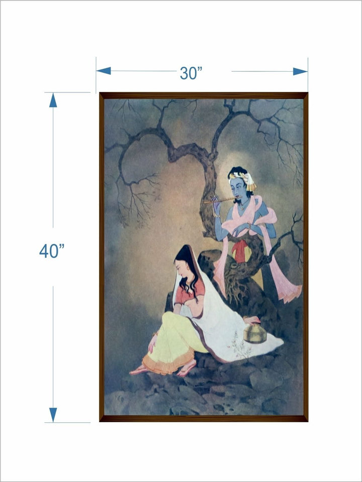 Whispering Shadows Serenade - Traditional Indian Paintings