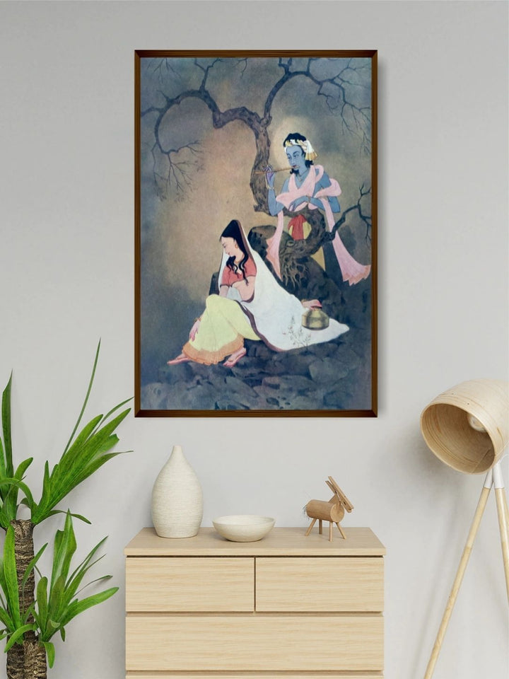 Whispering Shadows Serenade - Traditional Indian Paintings
