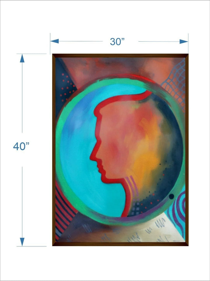 Ethereal Mind?s Colorful Journey - Framed Modern Art Prints