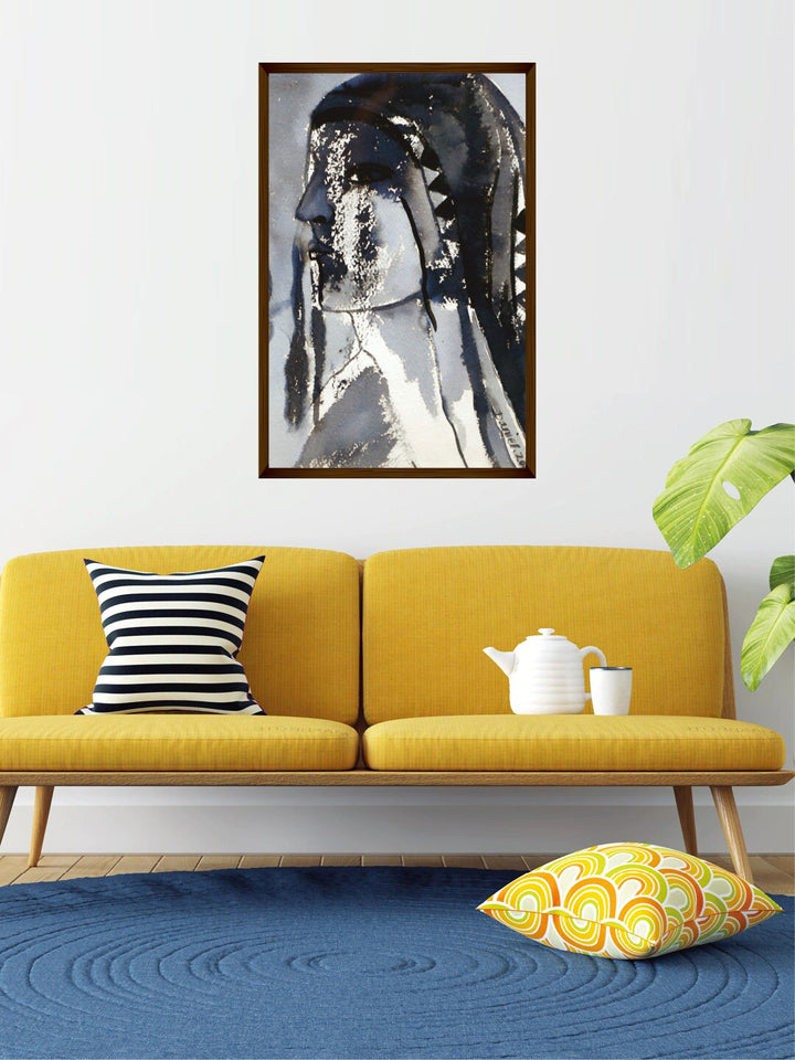 "Grey Abstract Painting Wall Art''