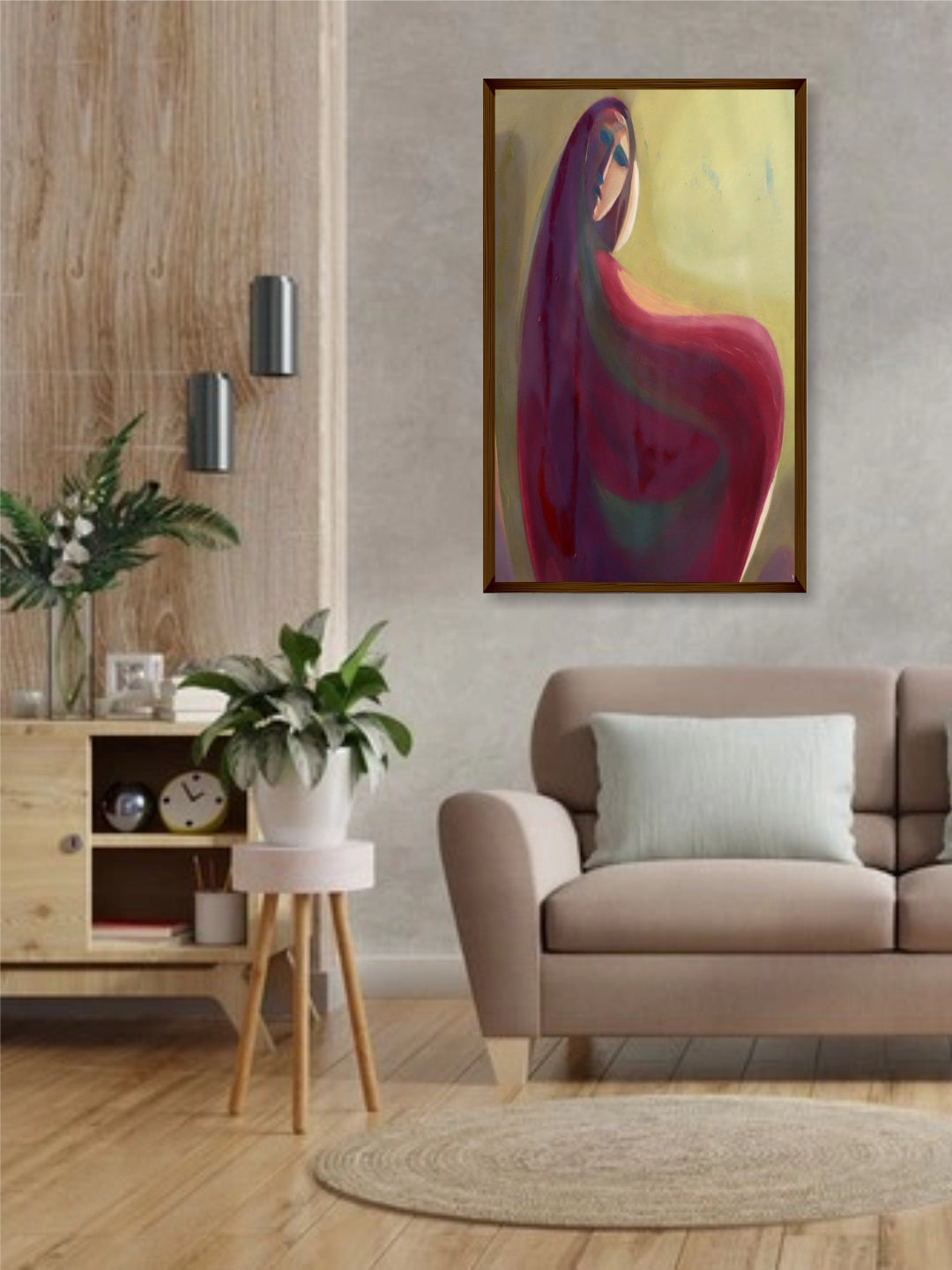 "Brown Abstract Painting''