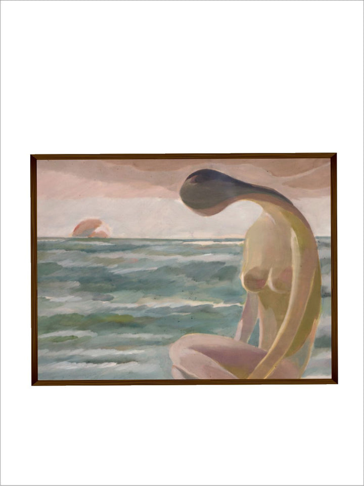 Solitude Amidst Ocean Waves