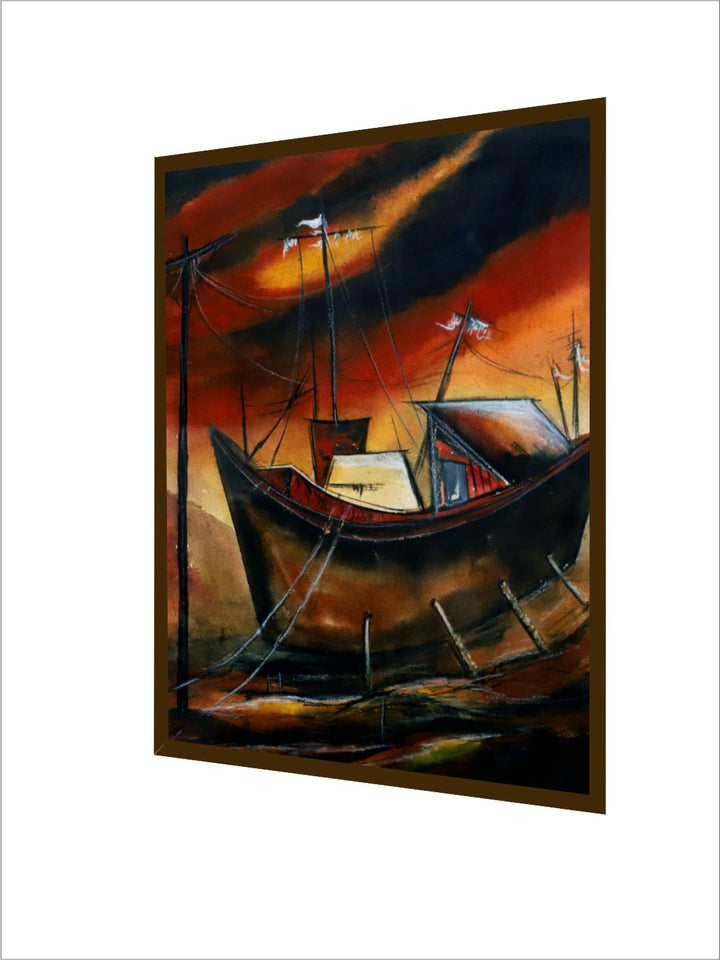"Multicolored Abstract Painting Wall Art''