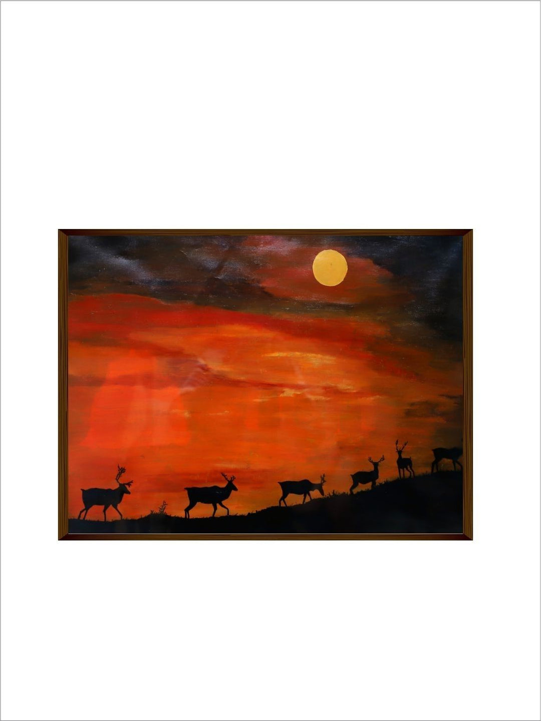 Nature?s Ballet Evening?s Silent Song - Barasingha Canvas Art