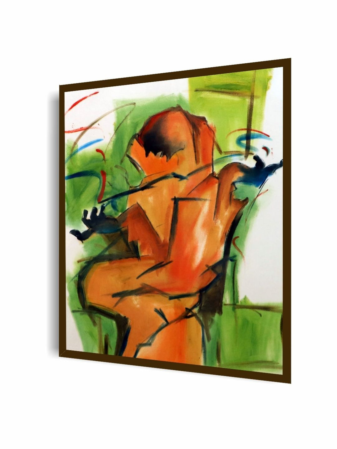 Harmony in Abstract Motion - Abstract Framed Painting