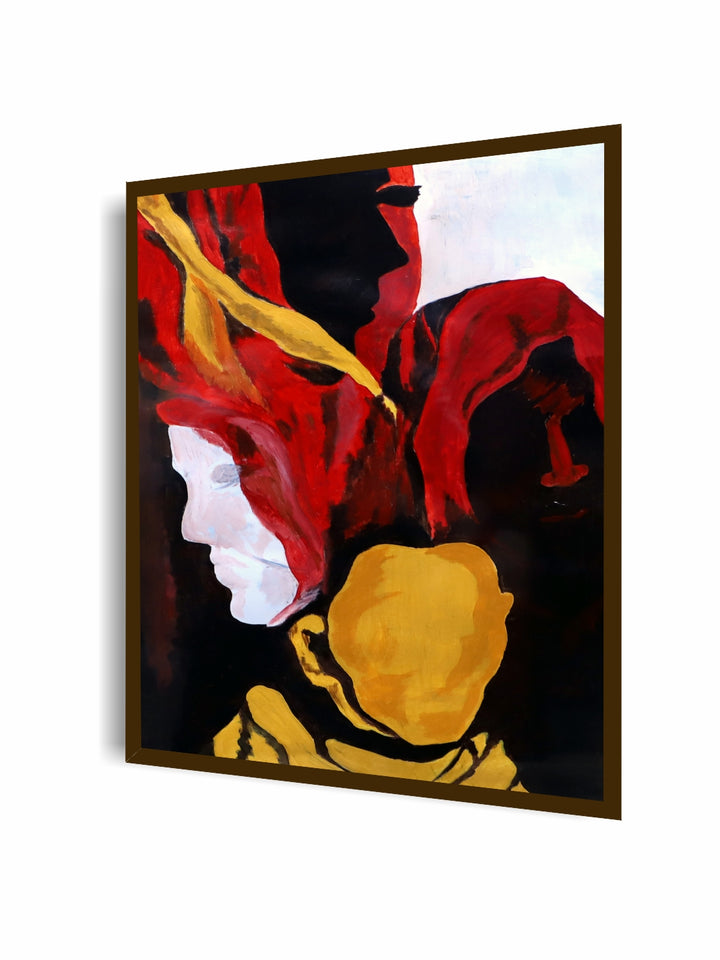"Multi-Coloured Abstract Painting Wall Art''