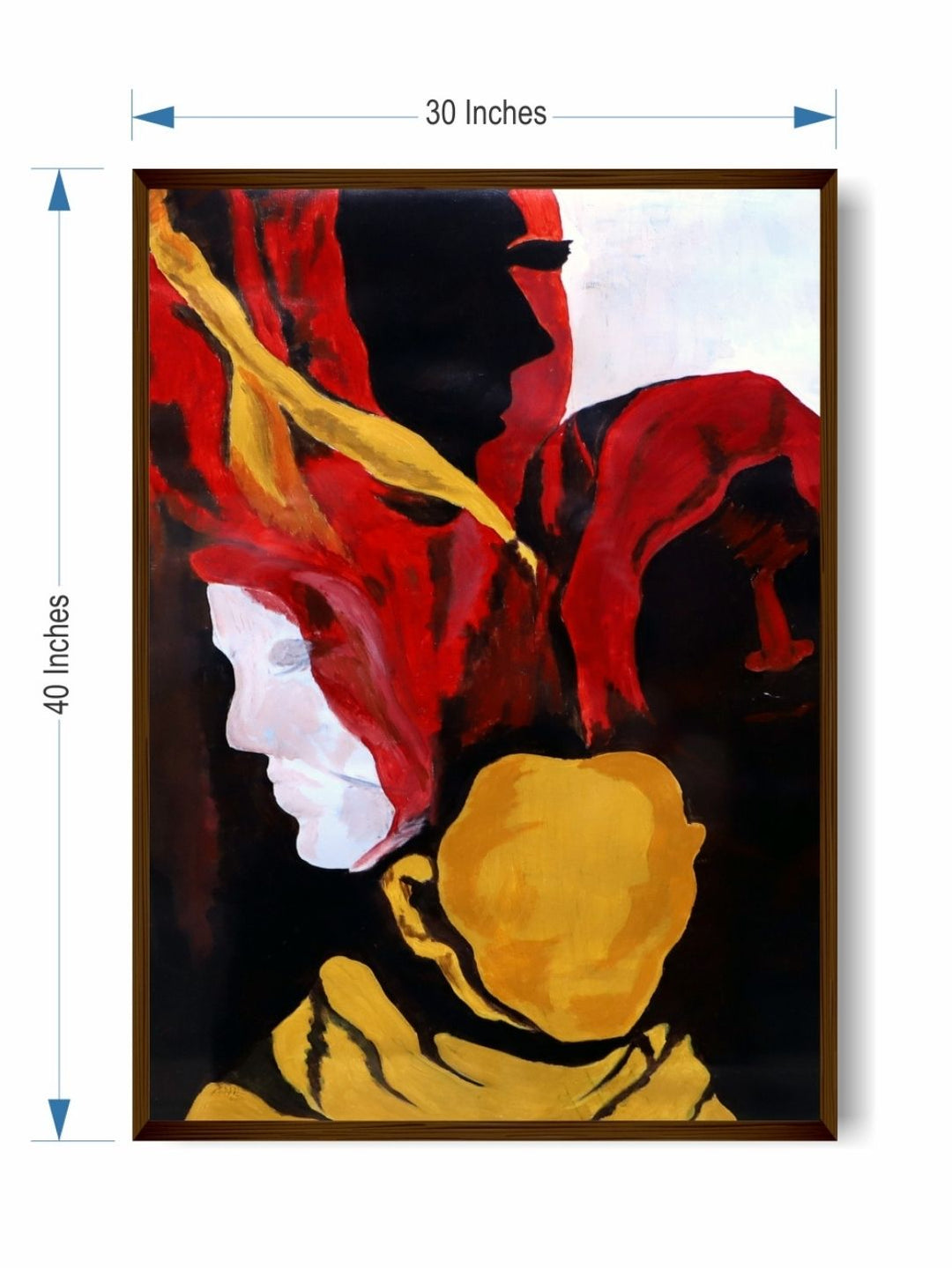 Harmony in Contrasted Existence - Abstract Canvas Artwork