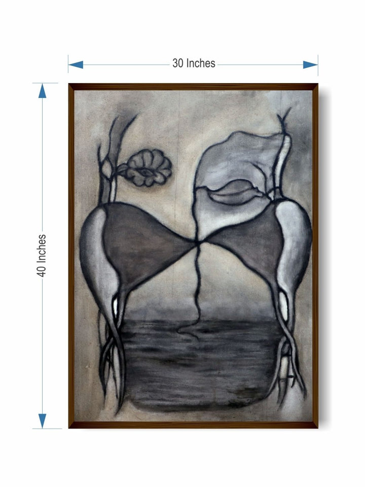 Harmony of Elemental Dance - Contemporary Canvas Art