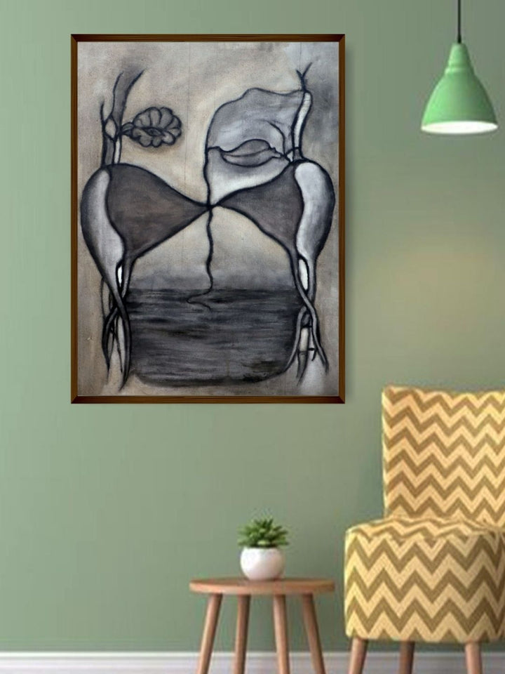 Harmony of Elemental Dance - Contemporary Canvas Art