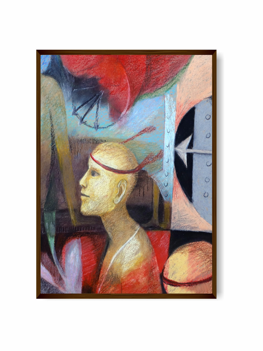 "MultiColored Abstract Hand-Painted Wall Art''