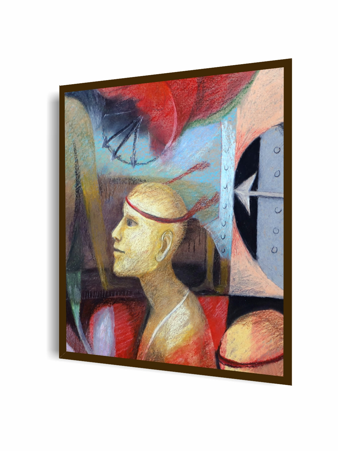 "MultiColored Abstract Hand-Painted Wall Art''