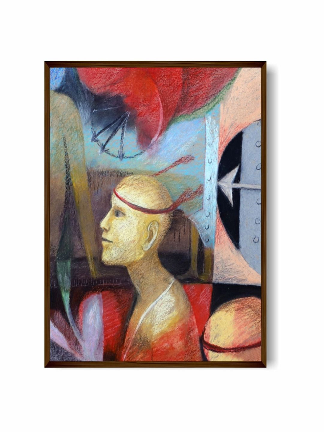 "Kaleidoscope of Dreamy Thoughts - Natural Village Canvas Painting "