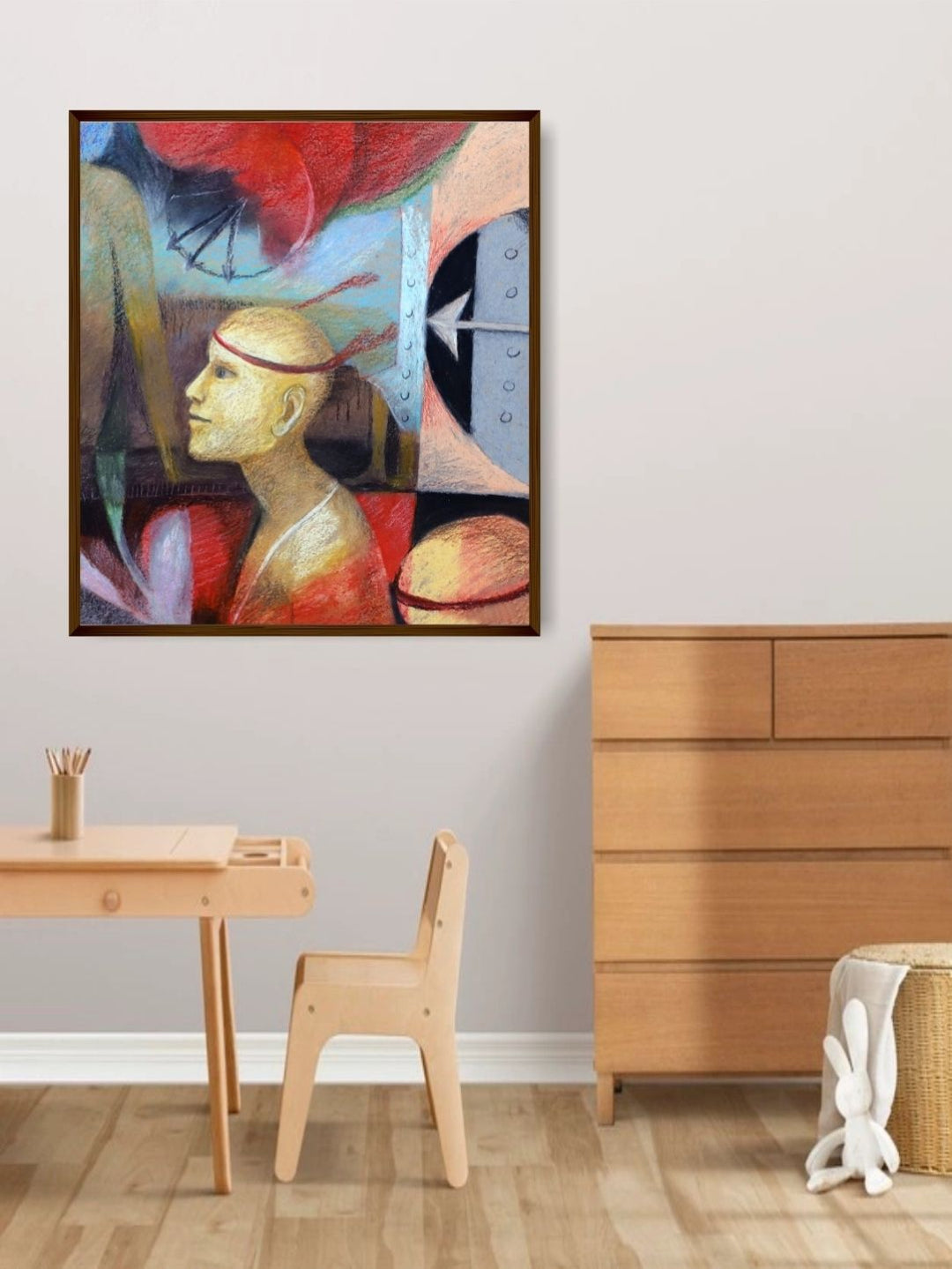 "Kaleidoscope of Dreamy Thoughts - Natural Village Canvas Painting "