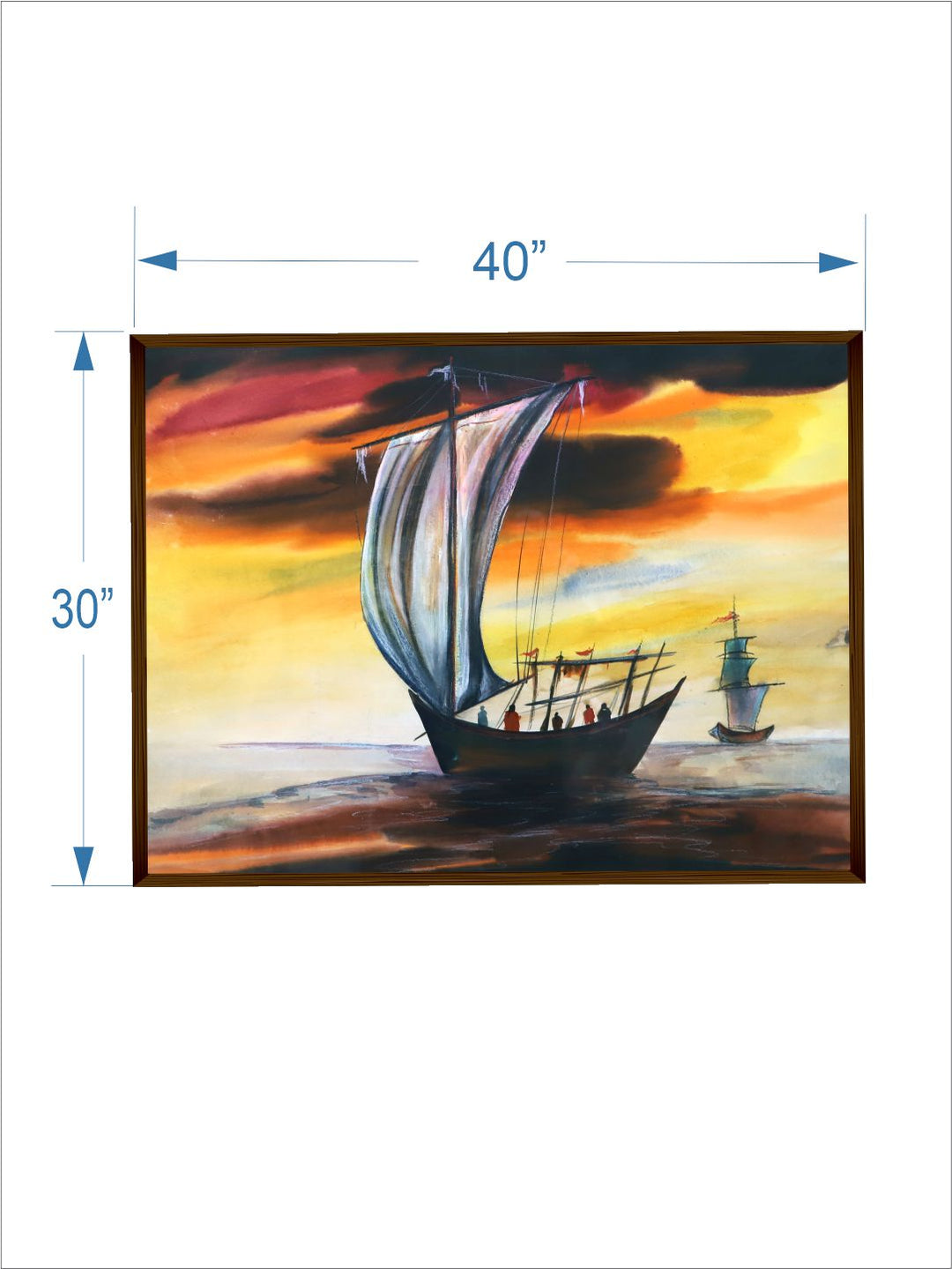 Sailing Through Fiery Ocean Skies