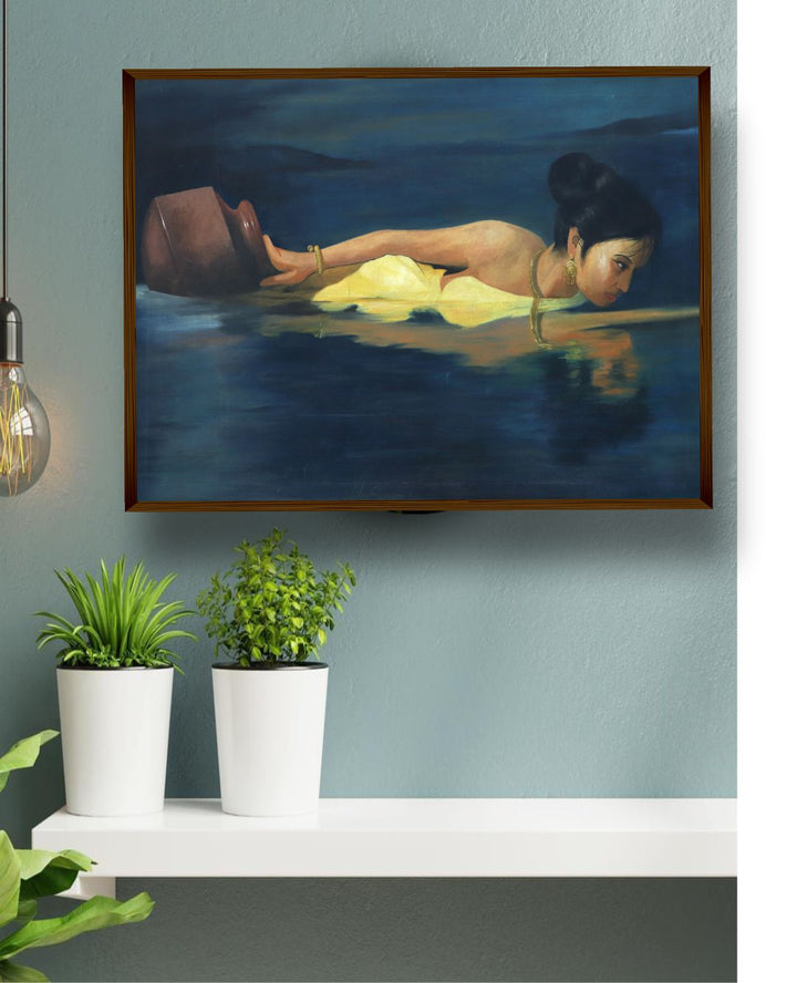 Mystery Bather in Twilight