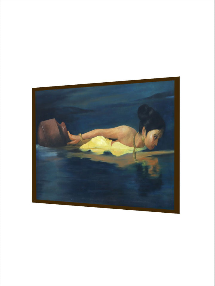 Mystery Bather in Twilight