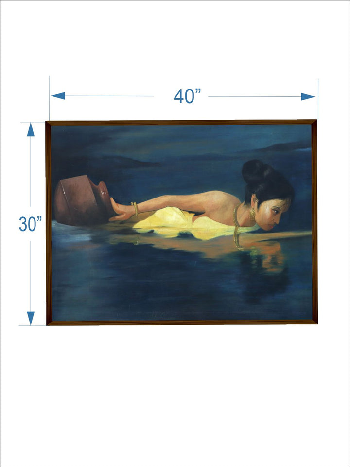 Mystery Bather in Twilight