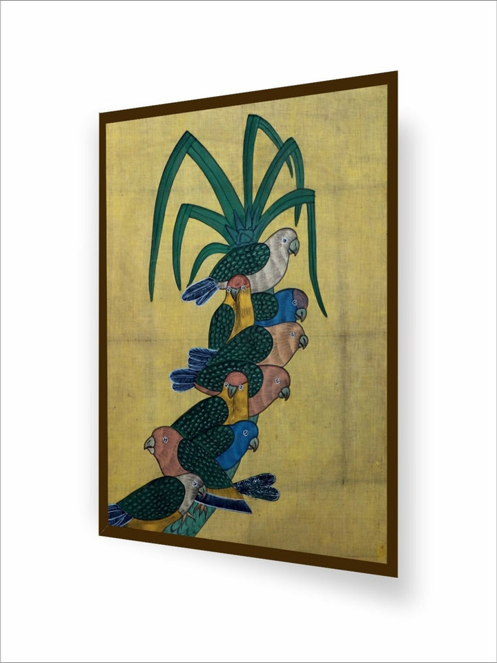 Feathered Serenity Display - Bird Canvas Painting