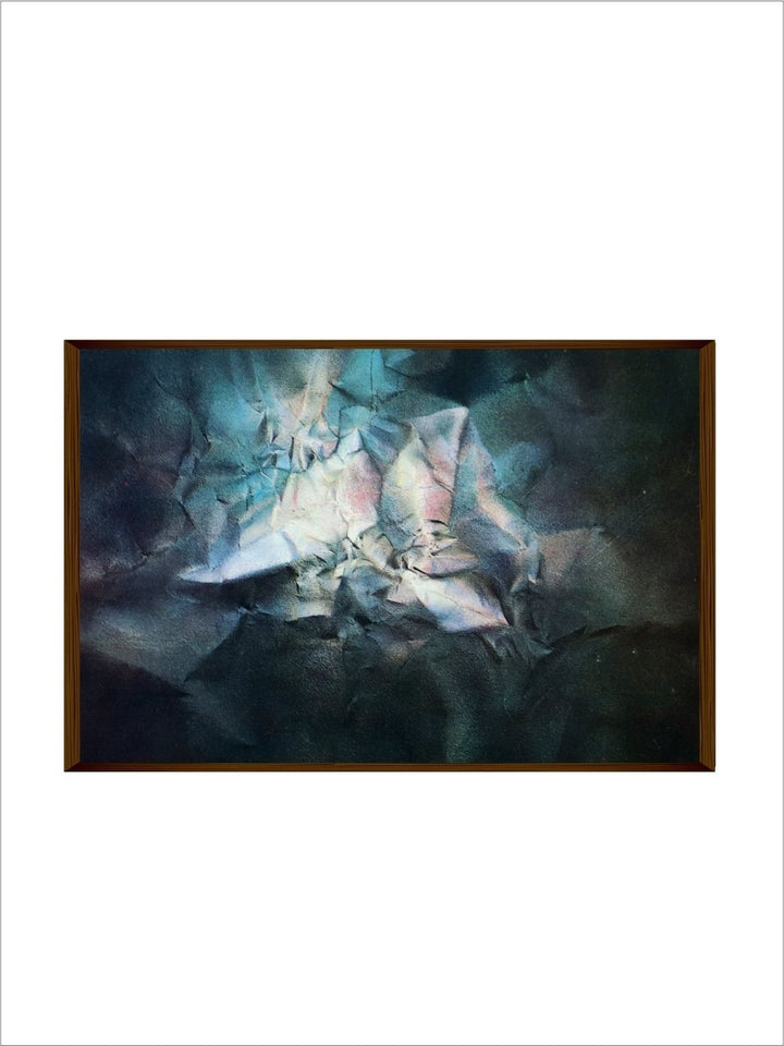 Aqua Symphony of Light - Blue Abstract Painting