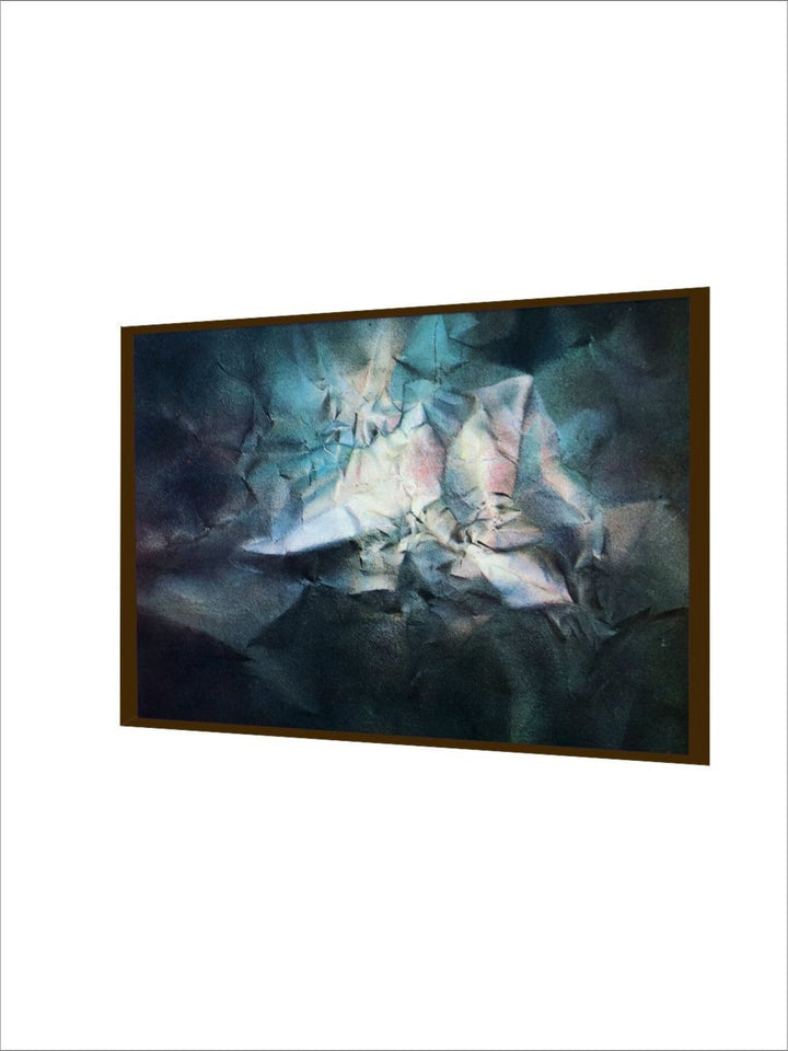 Aqua Symphony of Light - Blue Abstract Painting