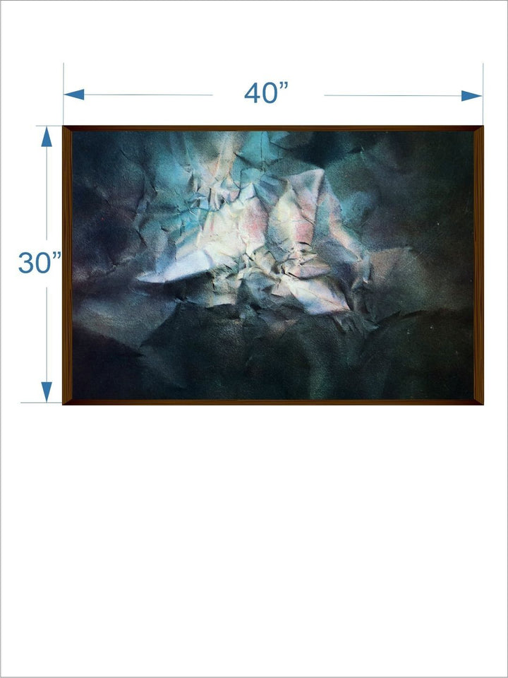 Aqua Symphony of Light - Blue Abstract Painting