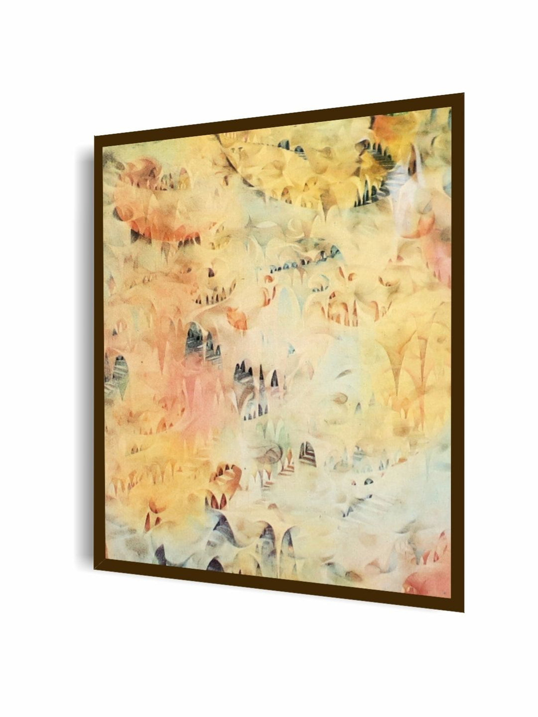 Whispers of Ancient Forests - Green and Yellow Wall Decor