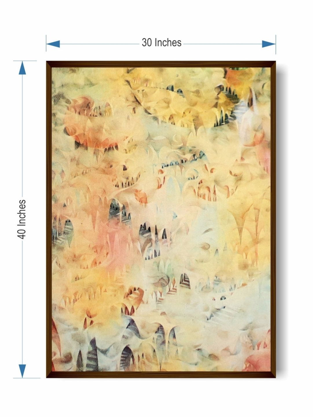 Whispers of Ancient Forests - Green and Yellow Wall Decor