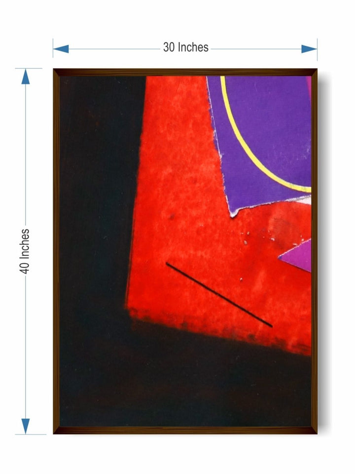 Abstract Harmony in Red - Colorful Canvas Painting
