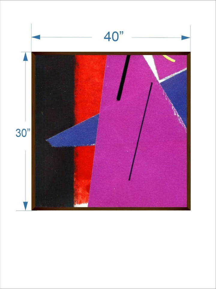 Abstract Colorful Intersection - Modern Canvas Art