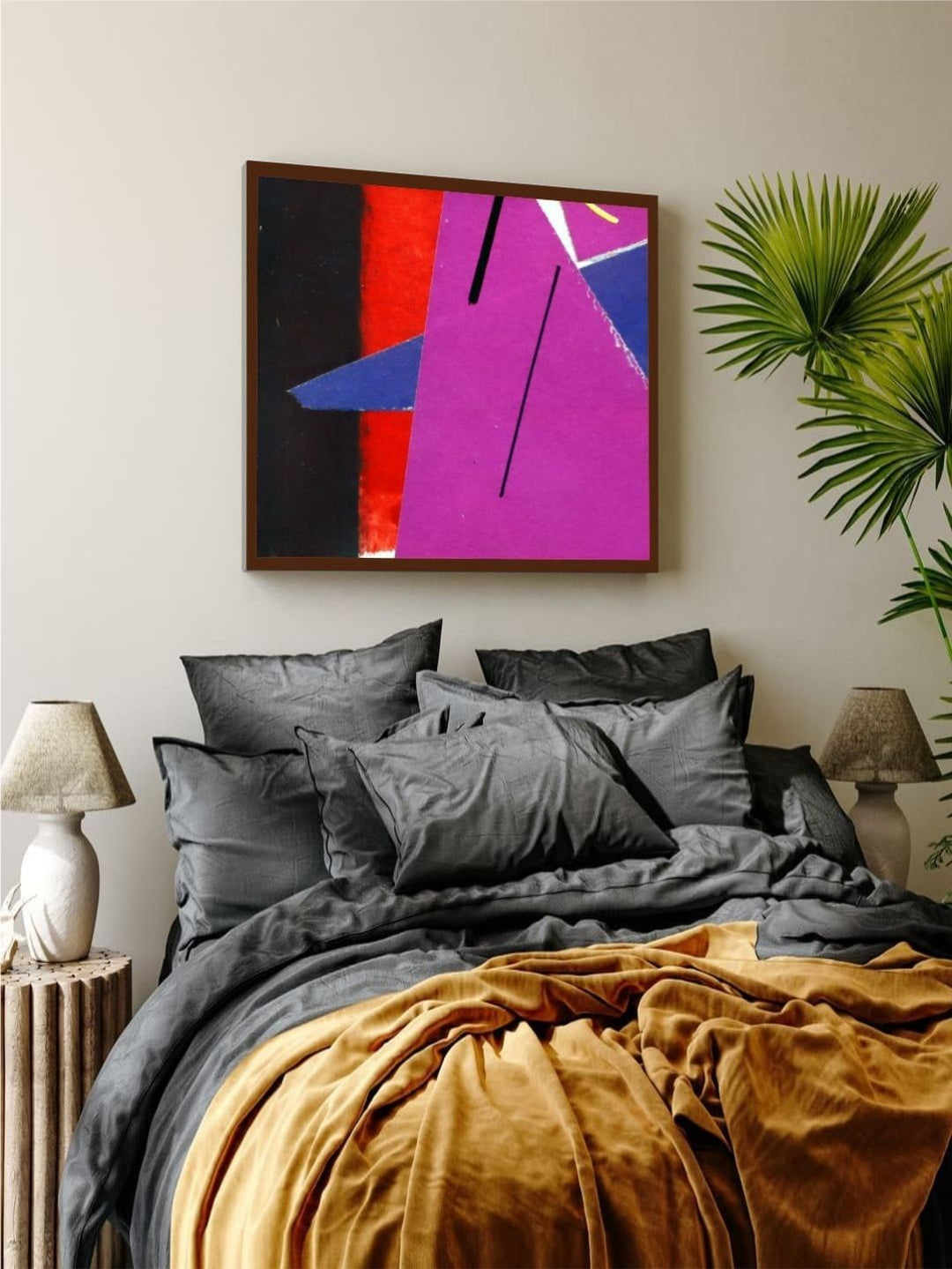 Abstract Colorful Intersection - Modern Canvas Art