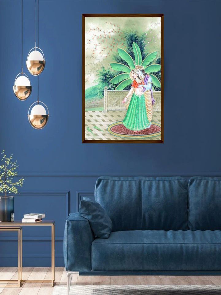 "Green Religious Painting Wall Art''