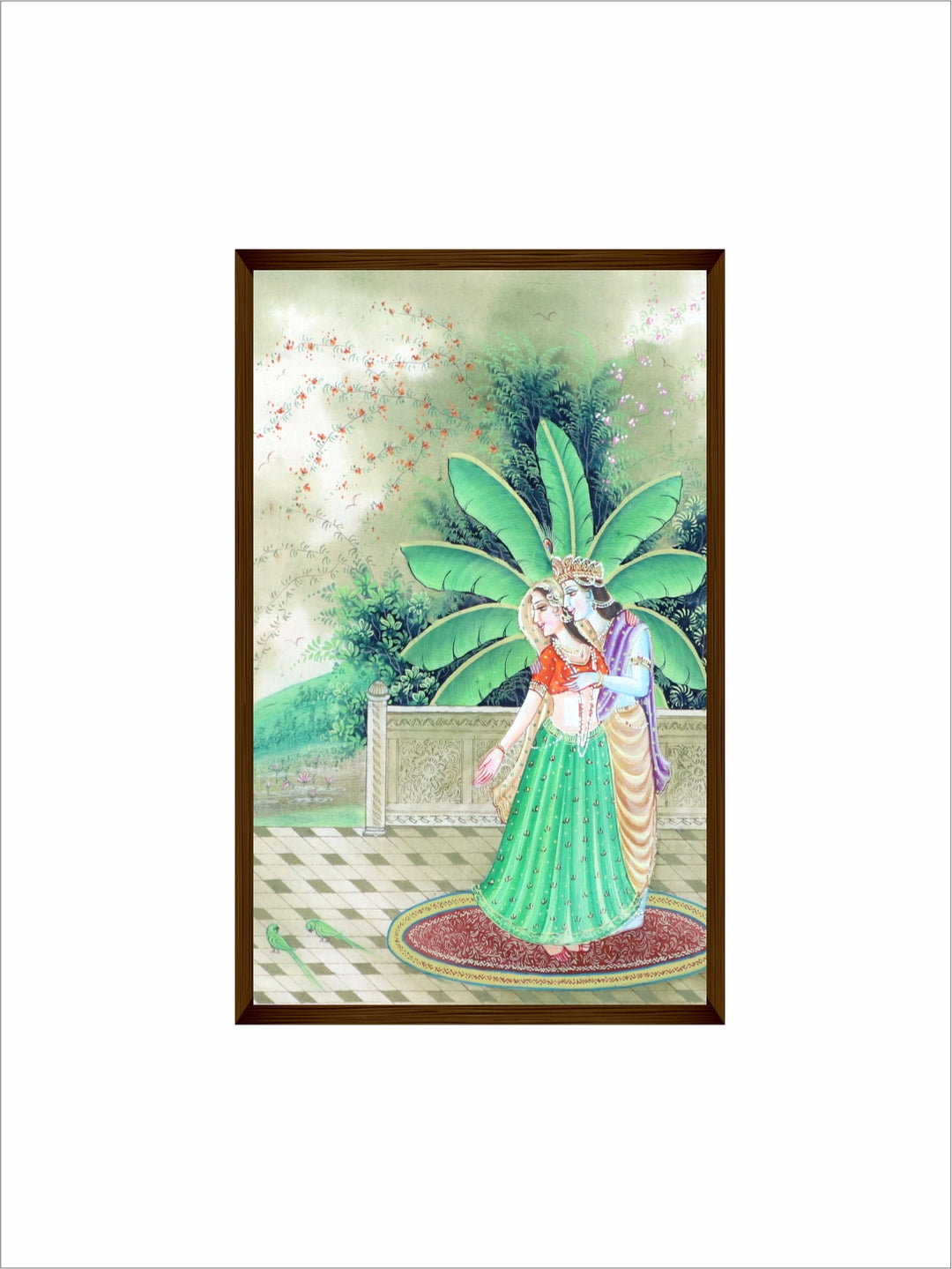 "Green Religious Painting Wall Art''