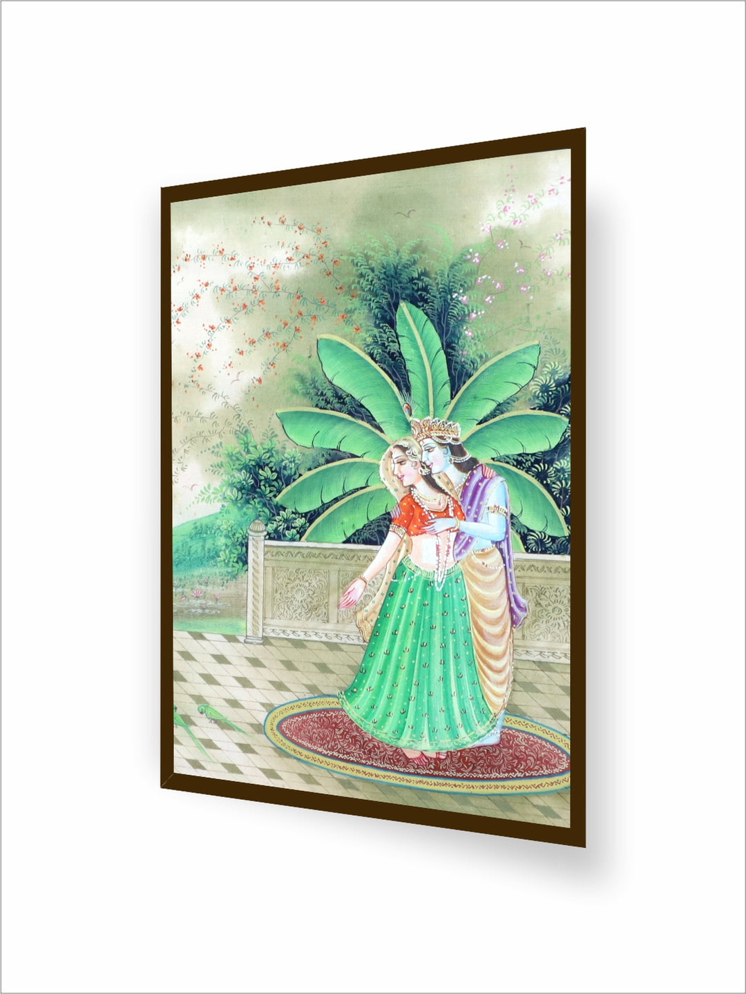"Green Religious Painting Wall Art''