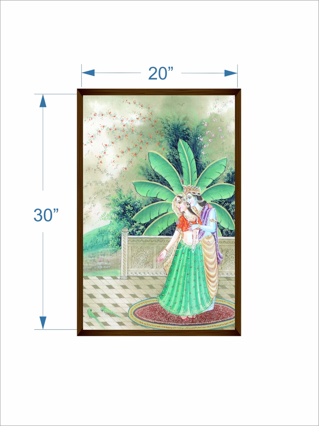 "Green Religious Painting Wall Art''