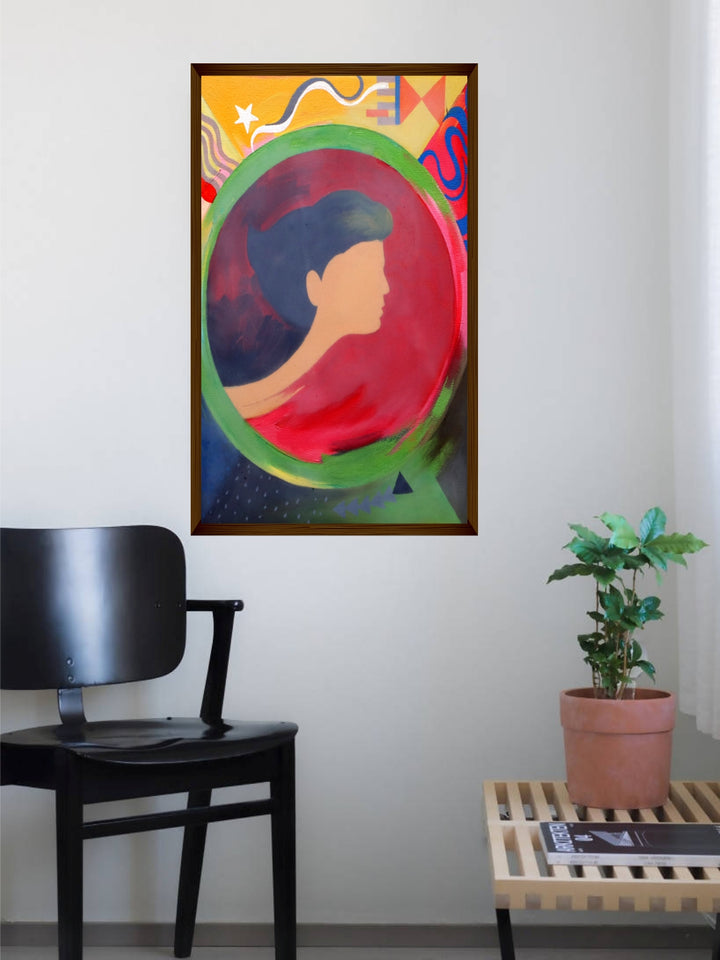 "Multicoloured Abstract Painting Wall Art''