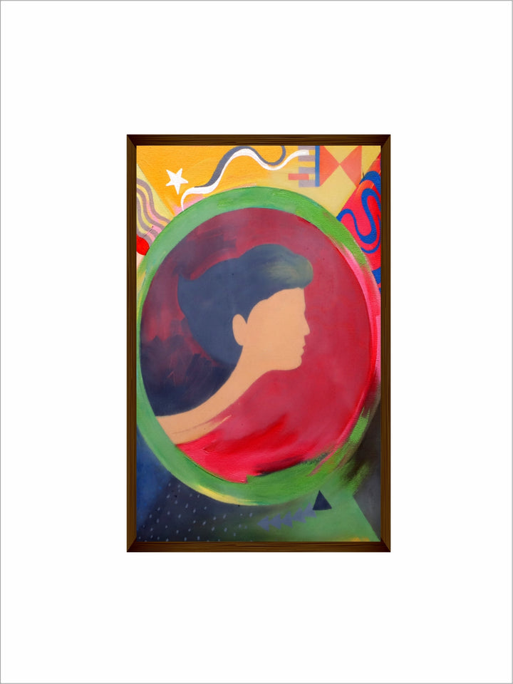 "Multicoloured Abstract Painting Wall Art''