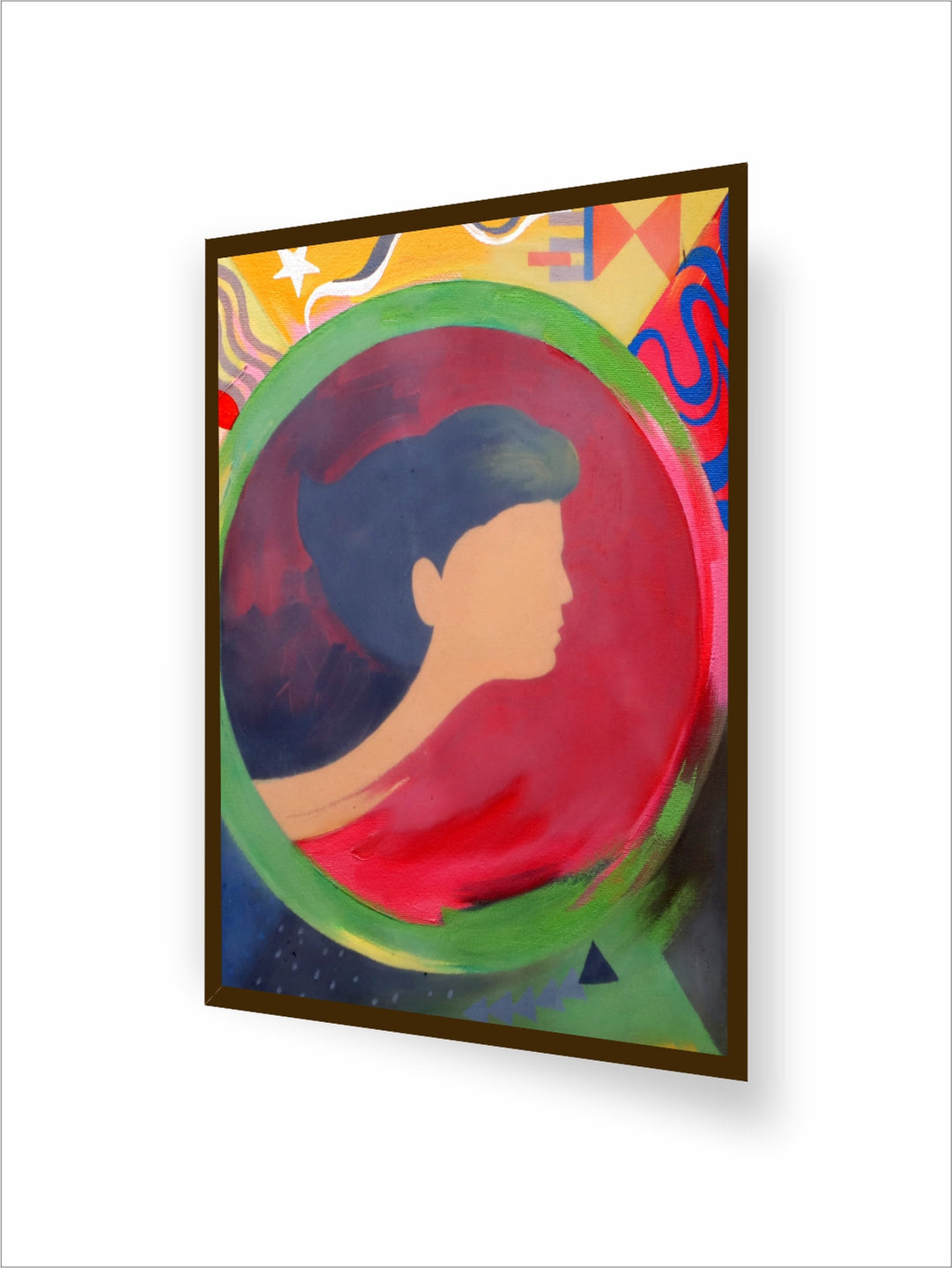 "Multicoloured Abstract Painting Wall Art''