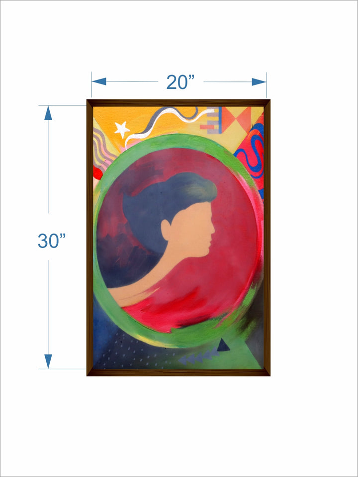 "Multicoloured Abstract Painting Wall Art''