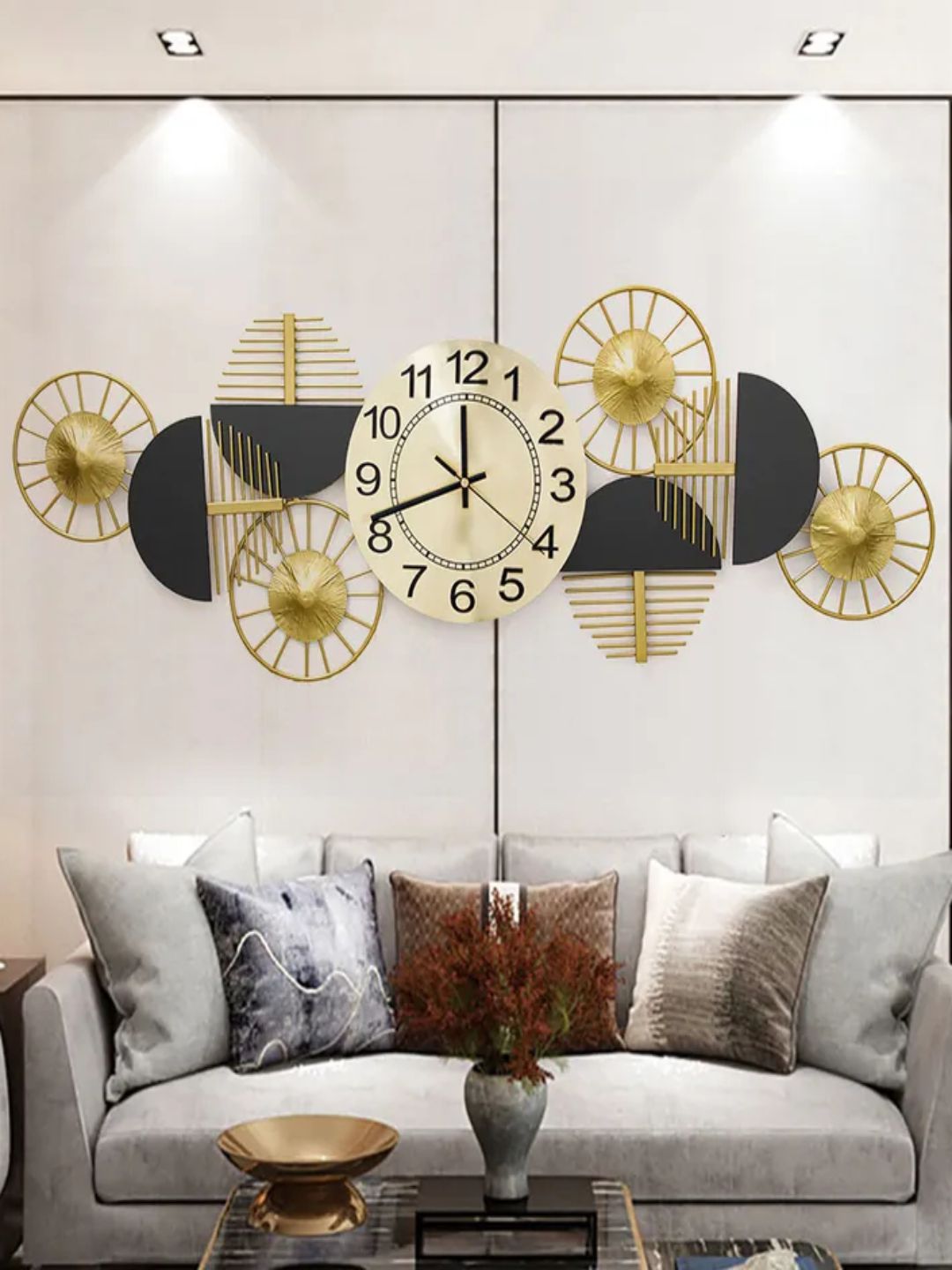 Abstract shaped wall clock